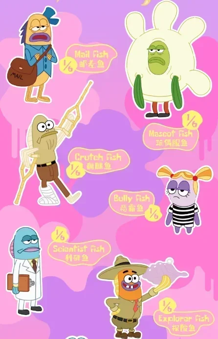 POP MART Bikini Bottom Buddies seria 2 – pluszak w blind boxie 6 confirm style