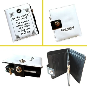 Portfel Death Note – mały skórzany portfel na karty i monety C