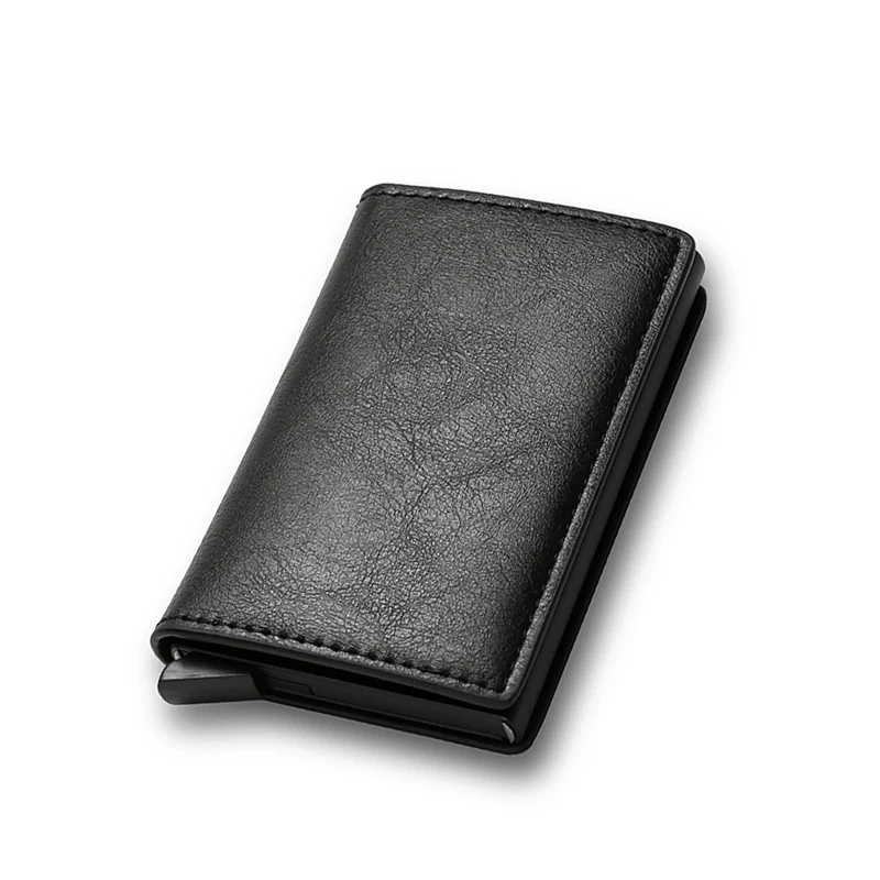 Portfel RFID slim z ochroną kart – minimalistyczny portfelik unisex Beżowy
