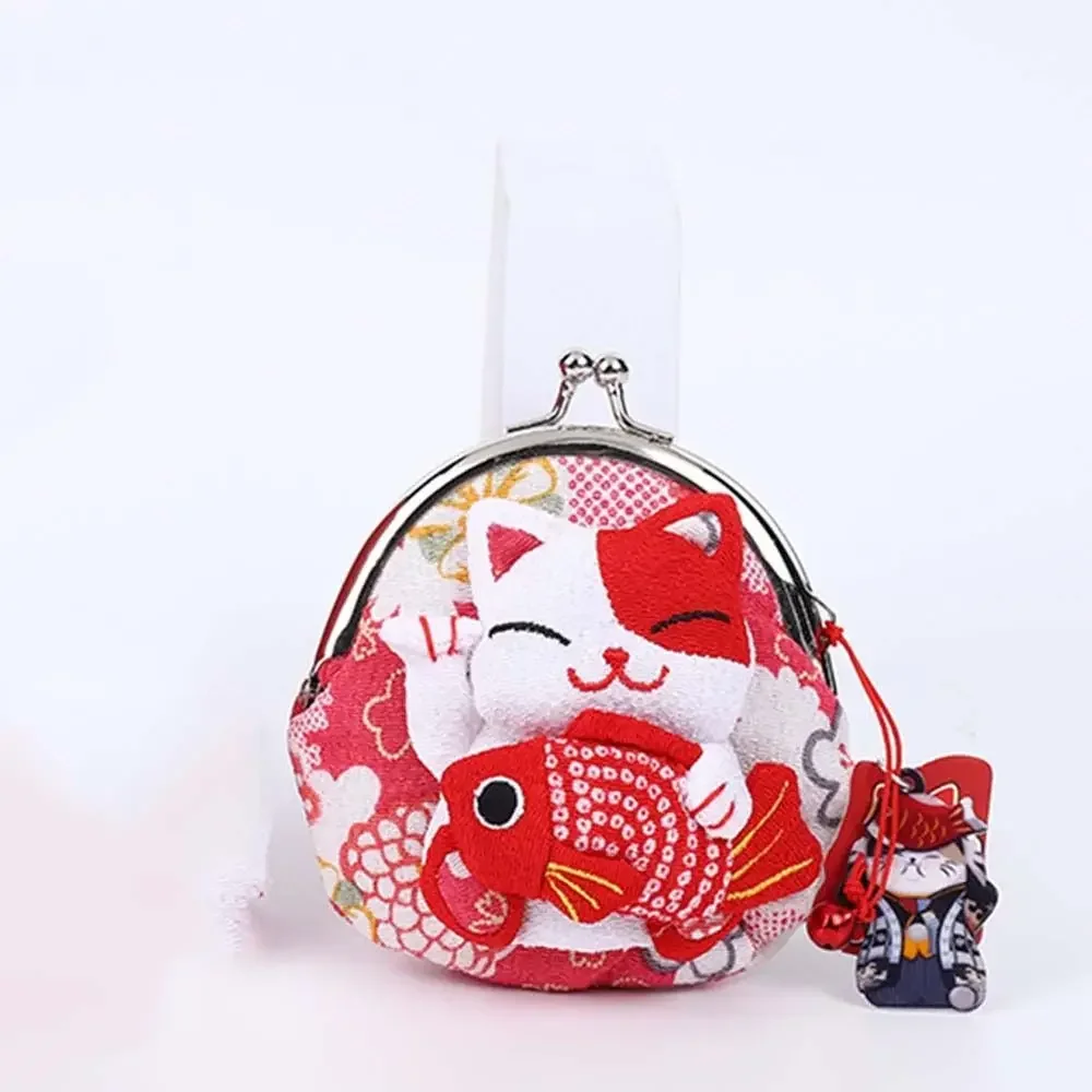 Portmonetka Maneki Neko - kot na szczęście Szary