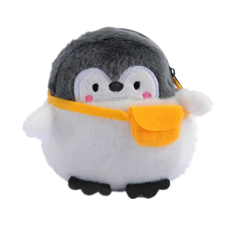 Mała portmonetka pingwin na monety i słuchawki z brelokiem Penguin