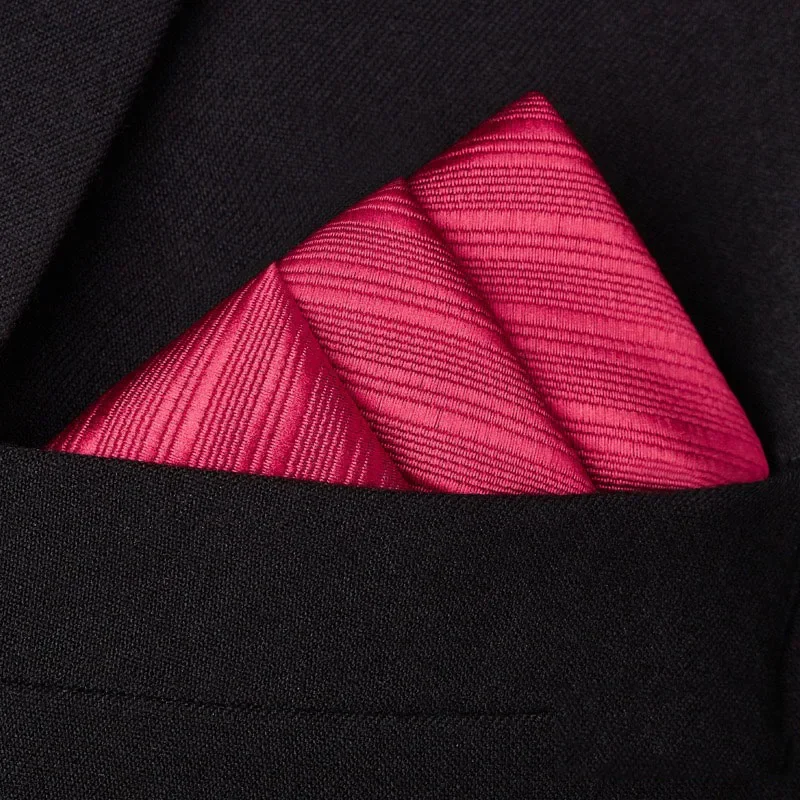Poszetka do garnituru japonka – elegancka chusteczka biznesowa i weselna Czarny
