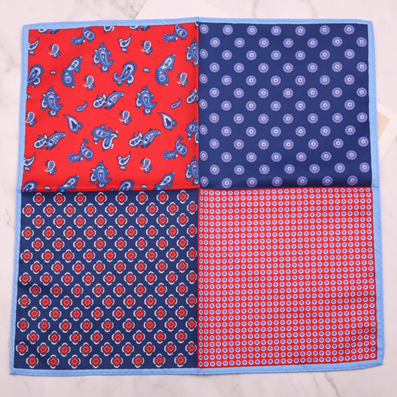 Poszetka do garnituru paisley w kropki – męska chusteczka kieszonkowa 33 cm żółty