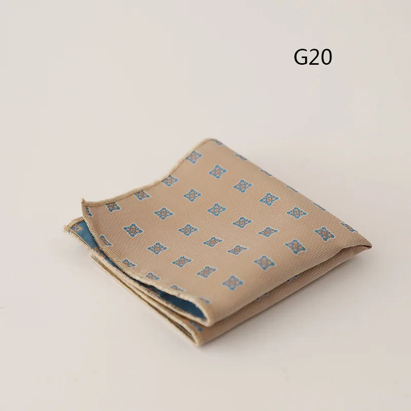 Poszetka z nadrukiem konia i wzorem Polka Dot do garnituru Lawenda