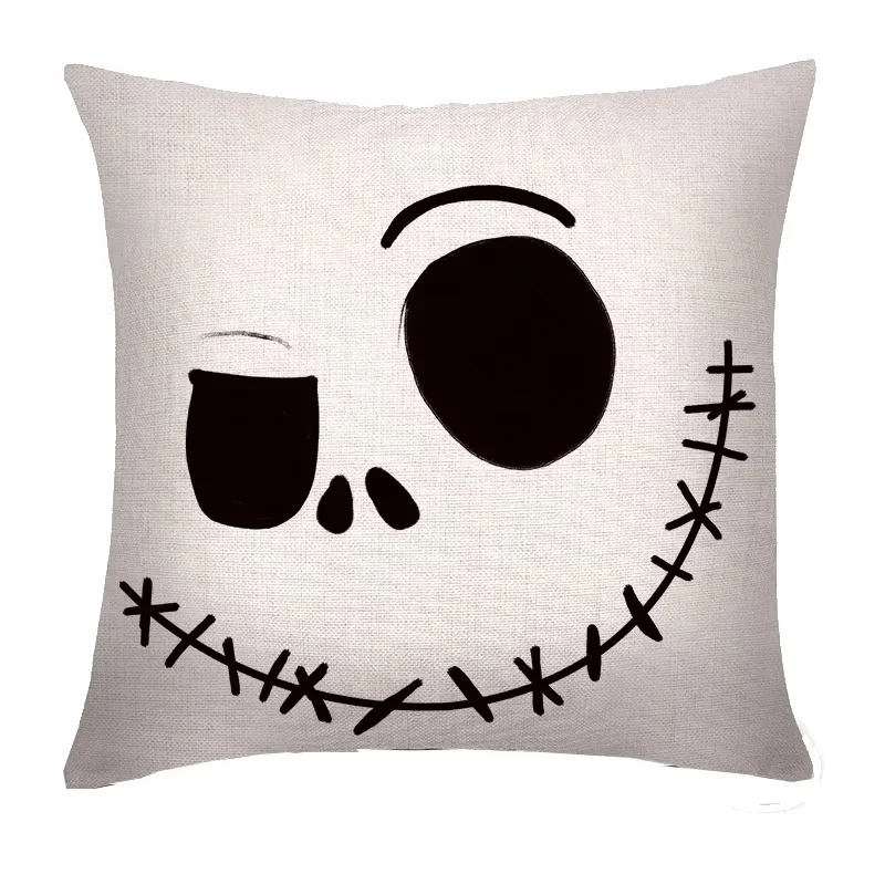 Poszewki na poduszki Halloween dynia i kot, 4 szt. Brązowy