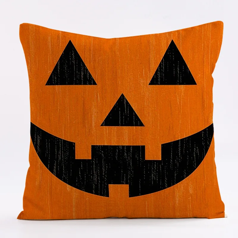Poszewki na poduszki Halloween dynia i kot, 4 szt. Niebieski