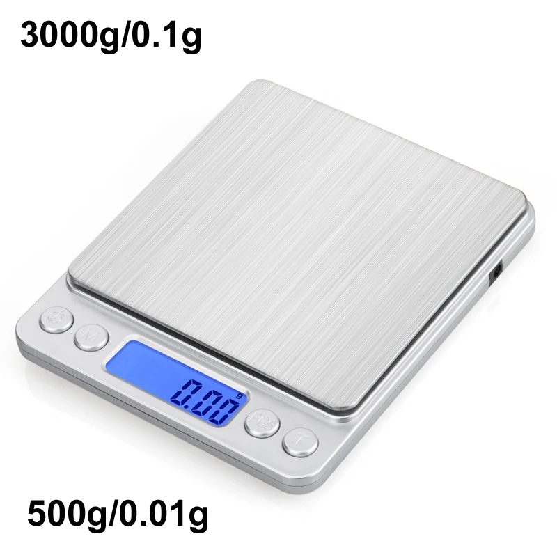 Precyzyjna waga kuchenna i jubilerska 3000 g / 0,01 g Czarny