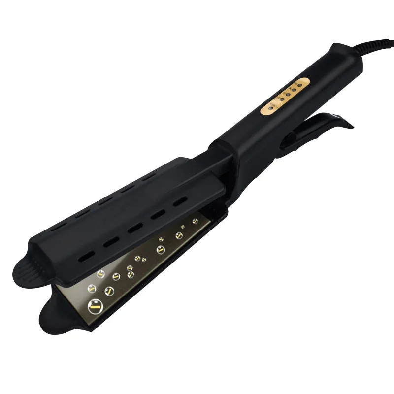 Prostownica do włosów z szerokimi płytami ceramiczno-turmalinowymi No box