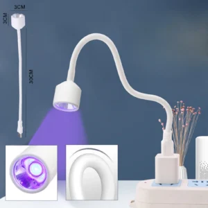 Przenośna lampa LED UV do paznokci USB 360 stopni do utwardzania żelu 30CM