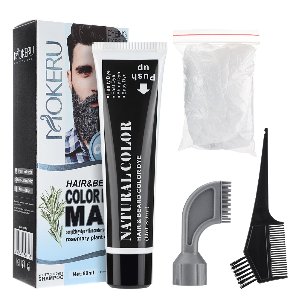 Przenośna mini prostownica i lokówka do włosów Beard dye
