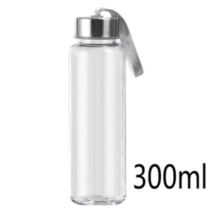 Przezroczysta butelka na wodę 300–500 ml dla dzieci do szkoły Czarny