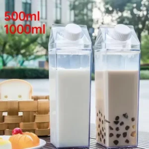 Przezroczysta plastikowa butelka wielokrotnego użytku 500–1000 ml 