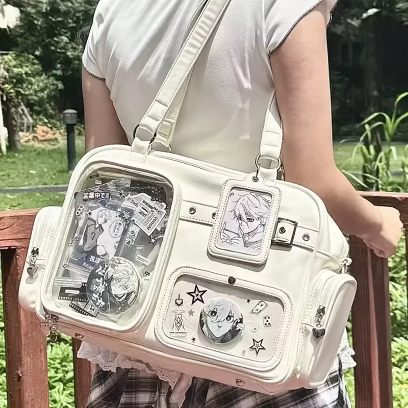 Przezroczysta torba Ita Bag Y2K na odznaki Beżowy