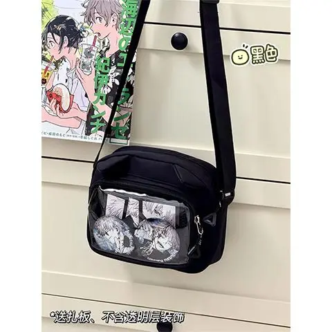 Przezroczysta torebka ita bag na telefon - crossbody Czarny