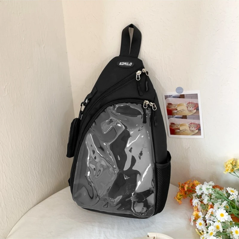 Przezroczysta torebka ita bag na ramię w stylu Y2K Czarny
