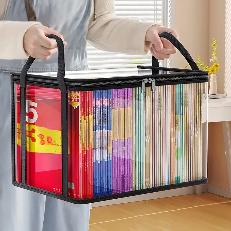 Przezroczyste pudełko do przechowywania PVC z pokrywą i okienkiem Transparent medium