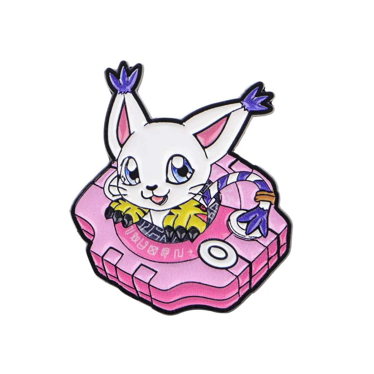 Przypinki anime Digimon - zestaw kolekcjonerskich pinów do plecaka i czapki 2