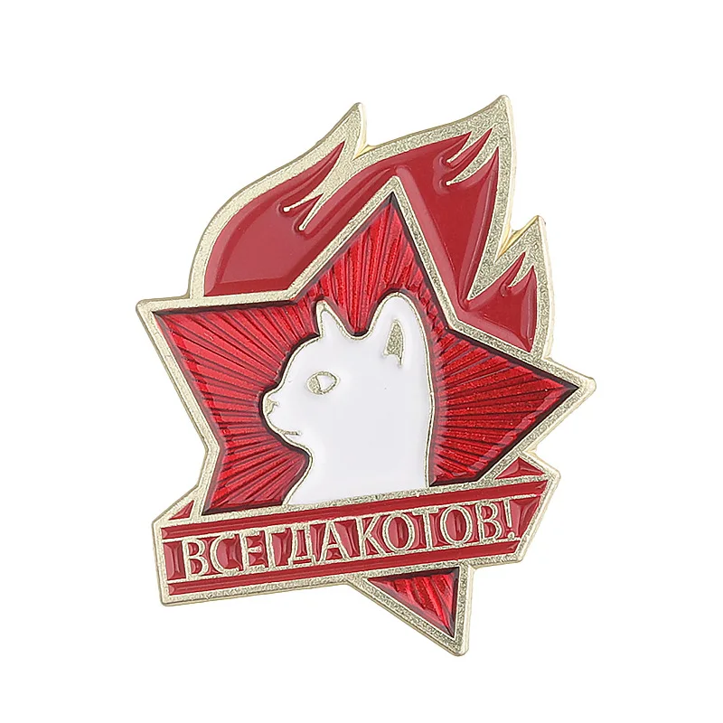 Przypinki czarno-białe koty - broszki na klapę Style 27