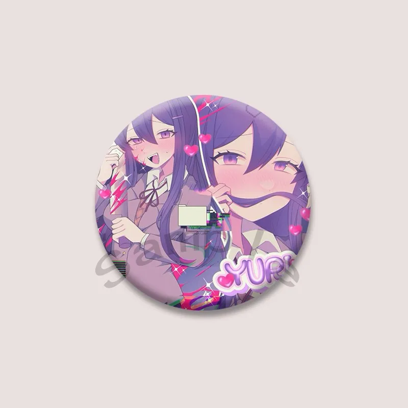 Przypinki kolekcjonerskie Doki Doki Literature Club 75 mm