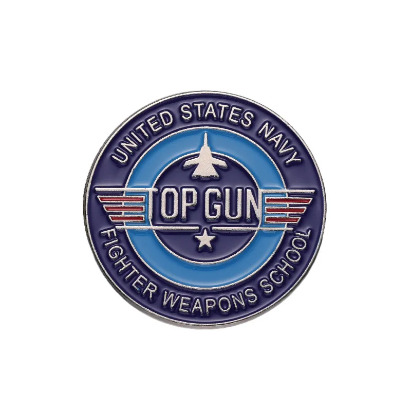 Przypinki Top Gun Maverick - emaliowane piny myśliwiec Style 1