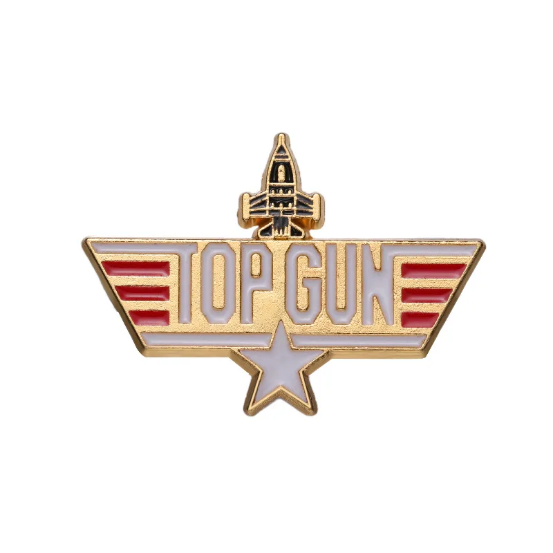 Przypinki Top Gun Maverick - emaliowane piny myśliwiec Style 3