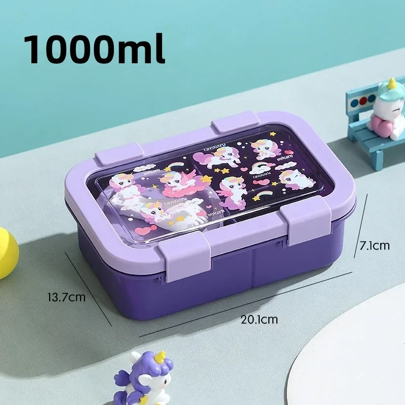 Pudełko na lunch bento z miską na zupę, szczelne, 1350 ml Czerwony