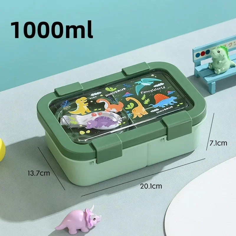 Pudełko na lunch bento z miską na zupę, szczelne, 1350 ml Pomarańczowy