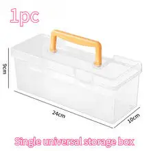 Pudełko na karty do gier z regulowanymi przegródkami Clear big box