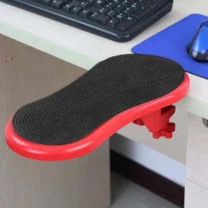 Regulowany podłokietnik na biurko ergonomiczny z podpórką pod nadgarstek Pomarańczowy
