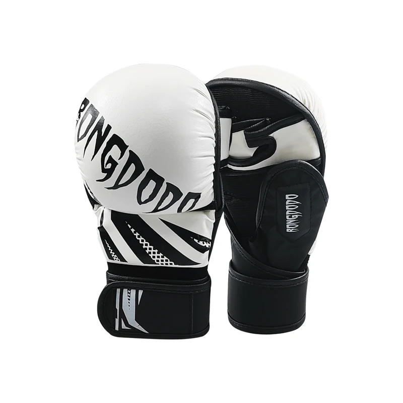Rękawice do MMA i Muay Thai z odkrytymi palcami Biały