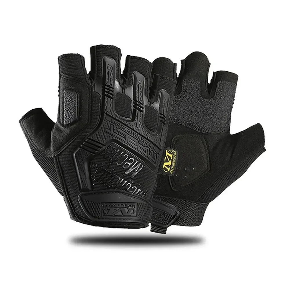 Rękawiczki taktyczne motocyklowe pełne palce z dotykowym ekranem Black2