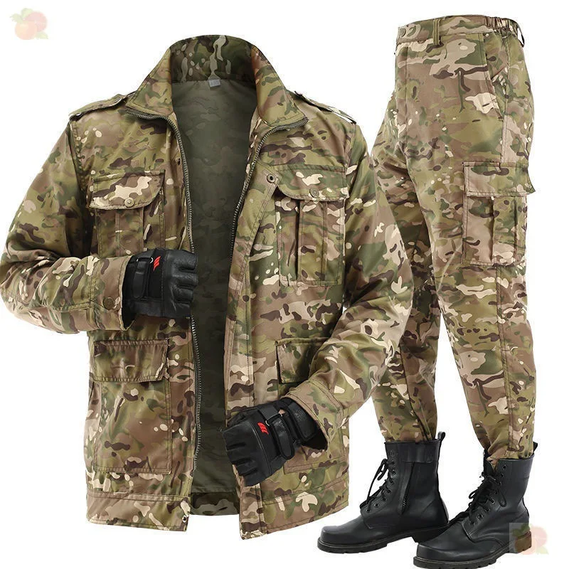 Roboczy komplet moro - bluza i spodnie ochronne dla pań i panów Style1