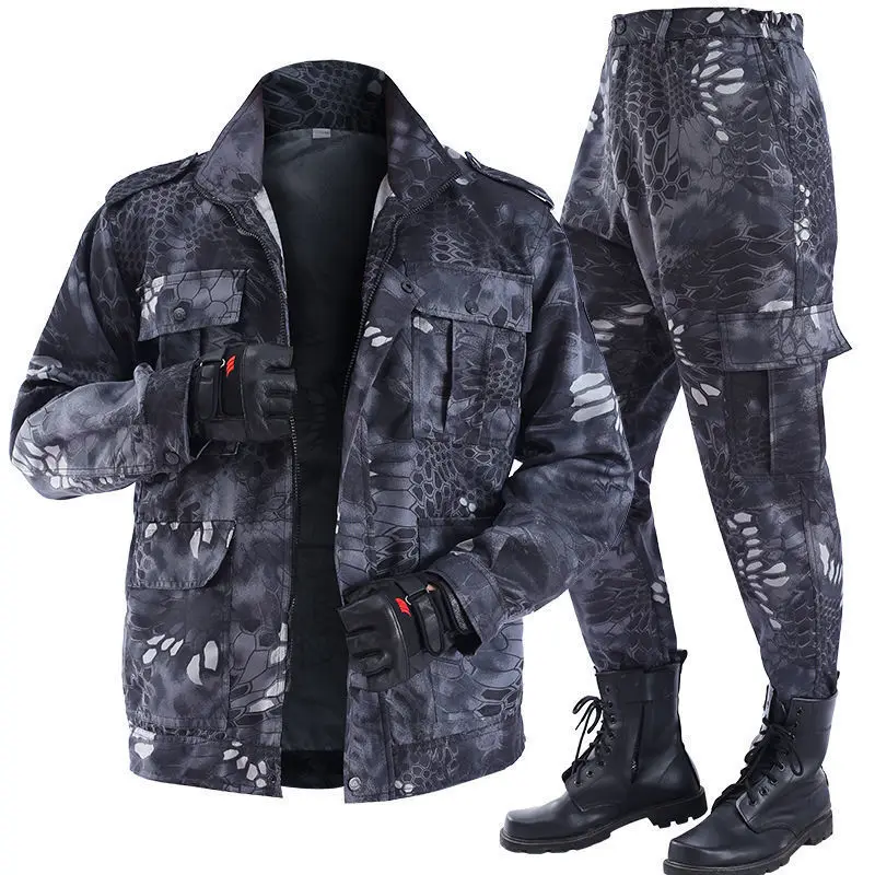 Roboczy komplet moro - bluza i spodnie ochronne dla pań i panów Style2