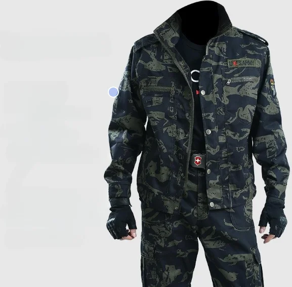 Roboczy komplet moro - bluza i spodnie ochronne dla pań i panów Style3