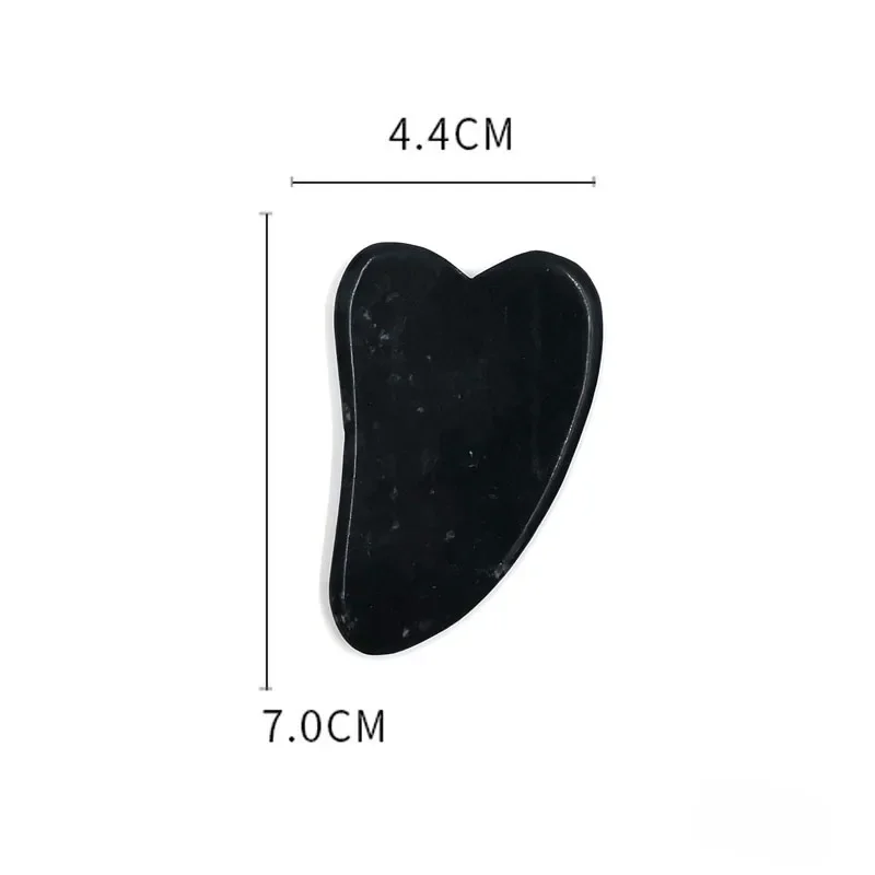 Roller do twarzy z obsydianu z płytką gua sha Guasha scraper
