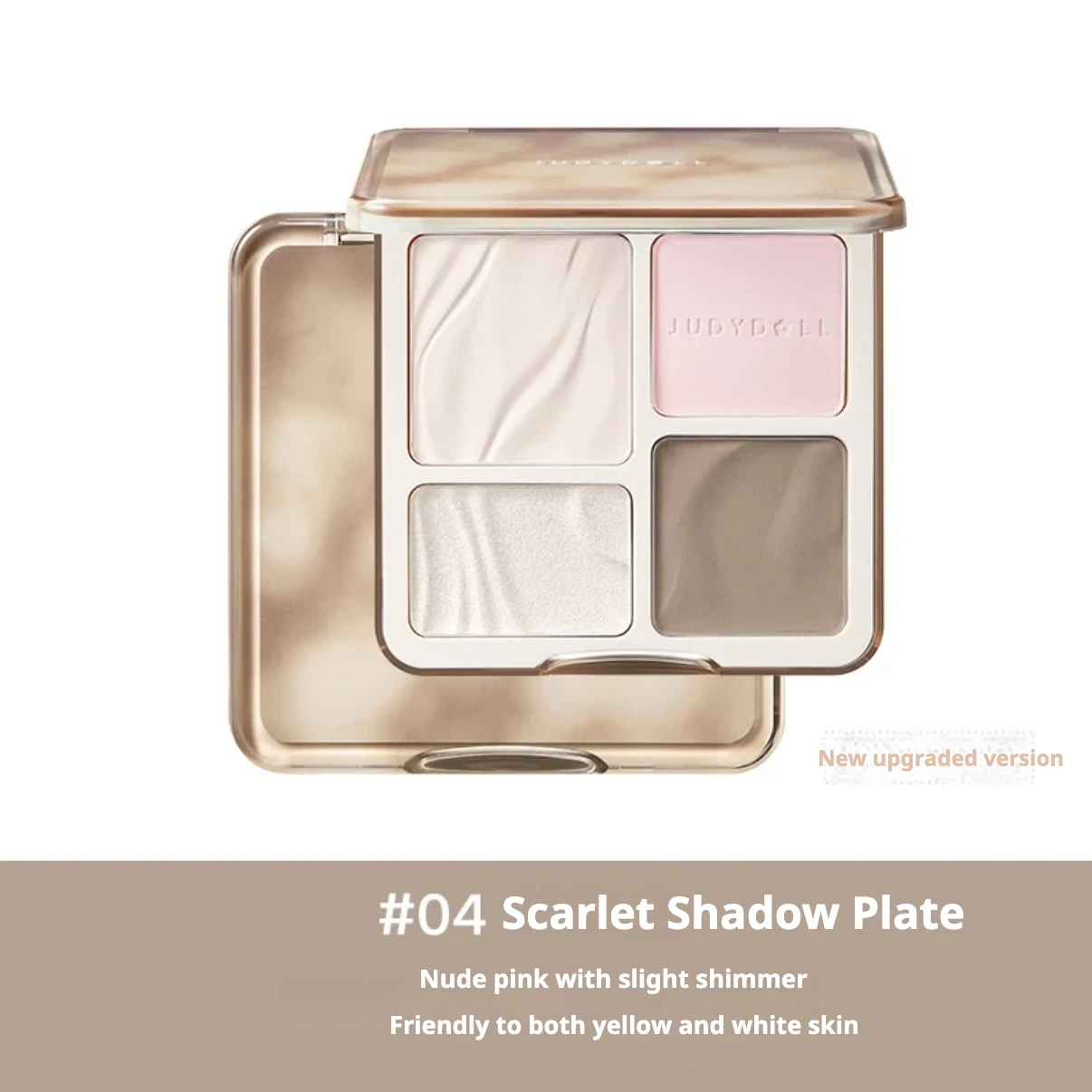 Rozświetlacz i bronzer do konturowania twarzy Judydoll 9g – puder 3D Jasnoszary
