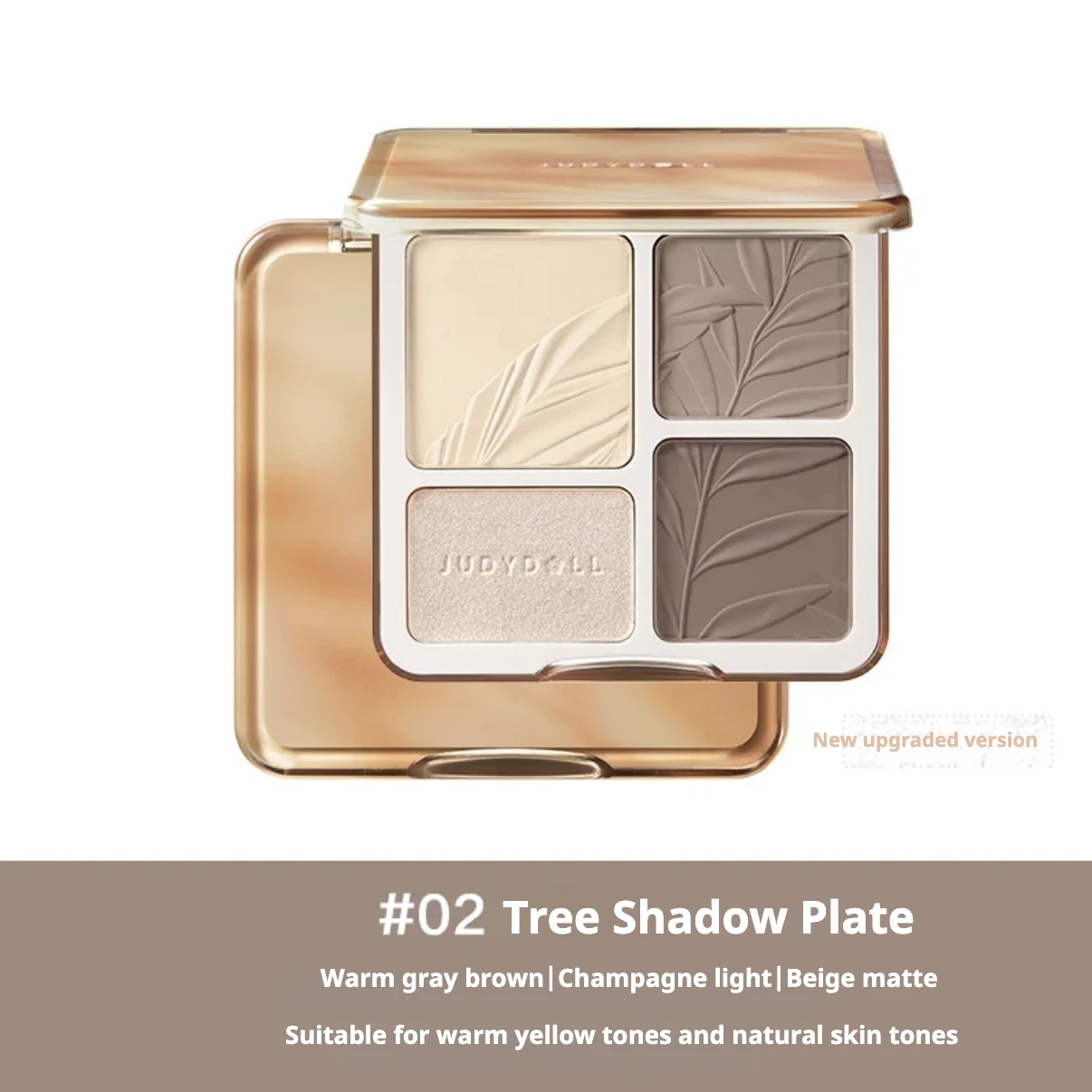 Rozświetlacz i bronzer do konturowania twarzy Judydoll 9g – puder 3D Pomarańczowy