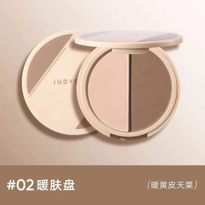 Rozświetlacz i bronzer do konturowania twarzy Judydoll 9g – puder 3D śliwka
