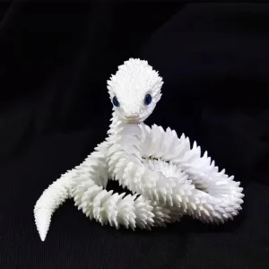 Ruchomy wąż 3D - fidget figurka na biurko Fioletowo różowy