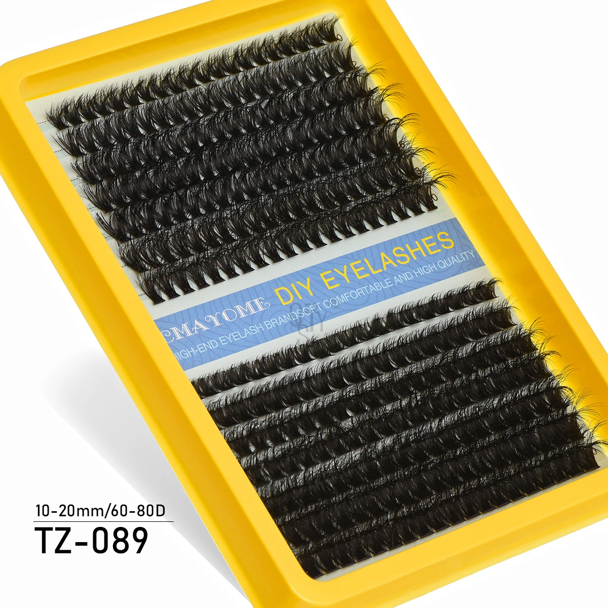 Rzęsy klastry DIY do samodzielnego nakładania 280 szt. Szczotkowany mosiądz