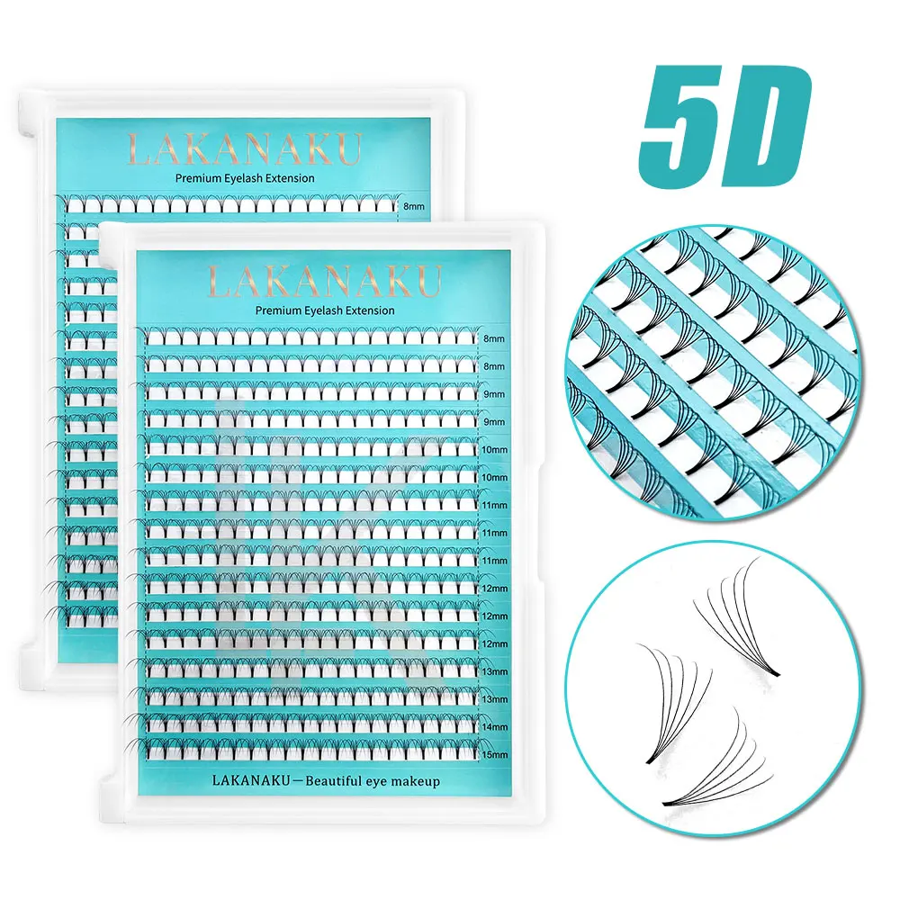 Rzęsy Volume Fans kaszmirowe matowe do przedłużania 3D 4D 5D 6D Szczotkowany łupek