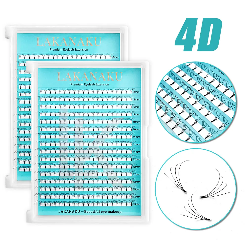 Rzęsy Volume Fans kaszmirowe matowe do przedłużania 3D 4D 5D 6D Szczotkowany mosiądz