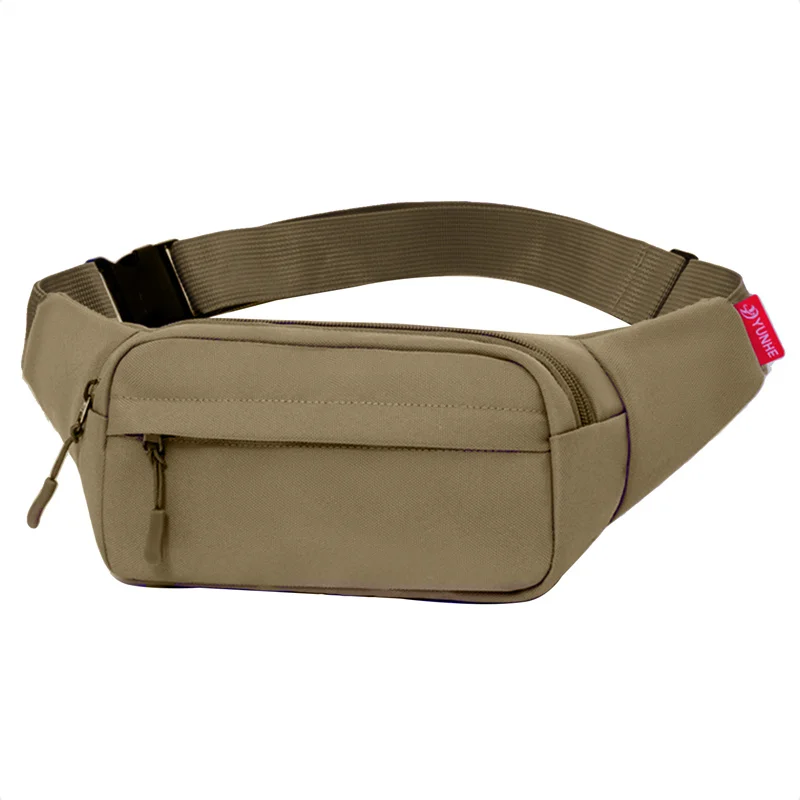 Saszetka nerka na klatkę piersiową unisex z dużą pojemnością Khaki