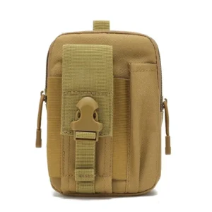 Taktyczna saszetka na pas EDC z etui na telefon Khaki