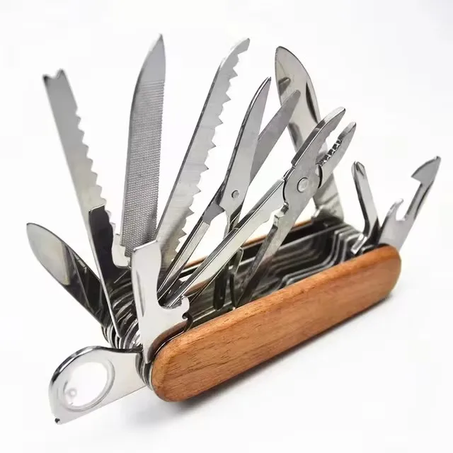 Scyzoryk survivalowy 30 funkcji multitool EDC do kempingu Biały