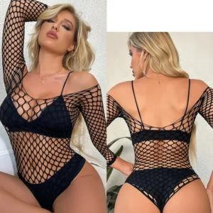 Seksowne body damskie z siatki transparentne Tb8