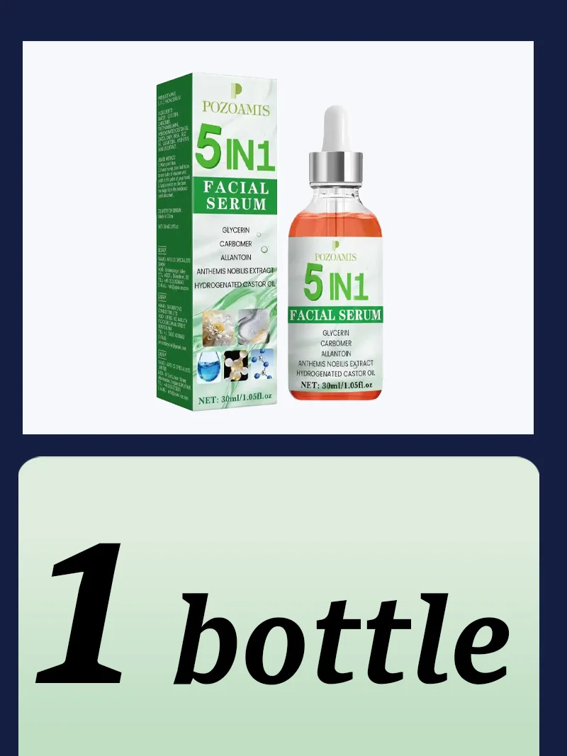 Serum do twarzy 5 w 1 przeciwzmarszczkowe, nawilżające i ujędrniające Pack of