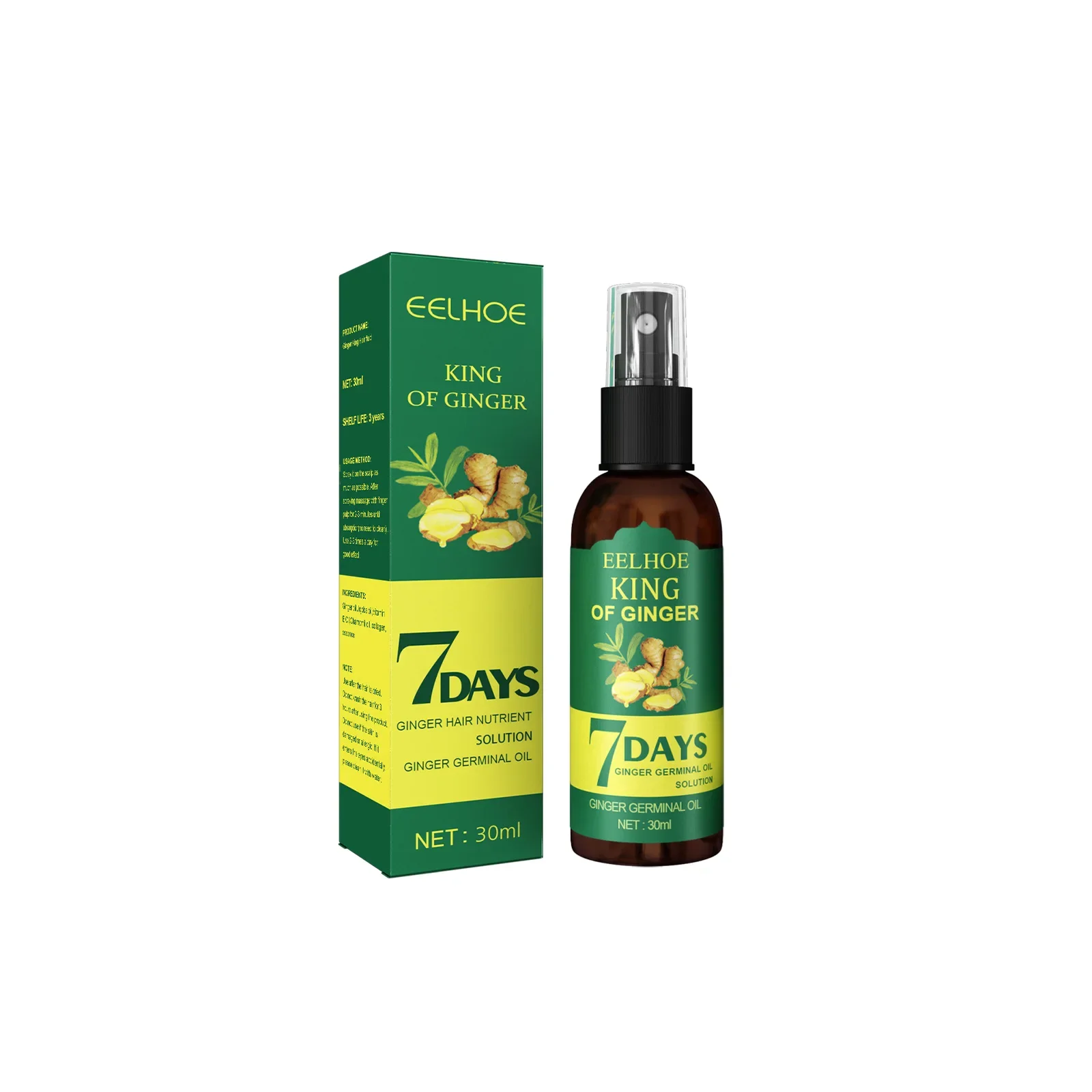 Serum imbirowe EELHOE na porost włosów 50 ml Khaki