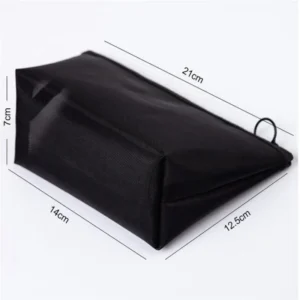 Siateczkowa kosmetyczka podróżna - organizer do torebki L 21x14cm
