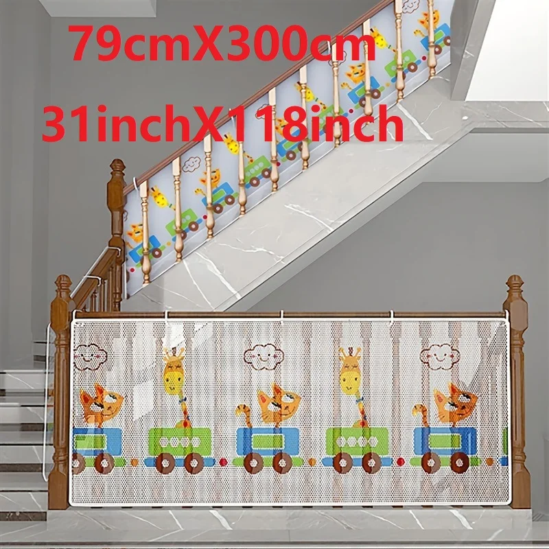 Siatka ochronna na schody i balkon dla dzieci śliwka